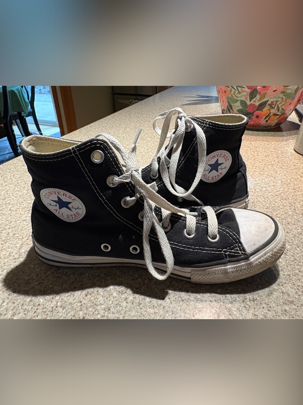 Converse Black & White High Top Sneakers